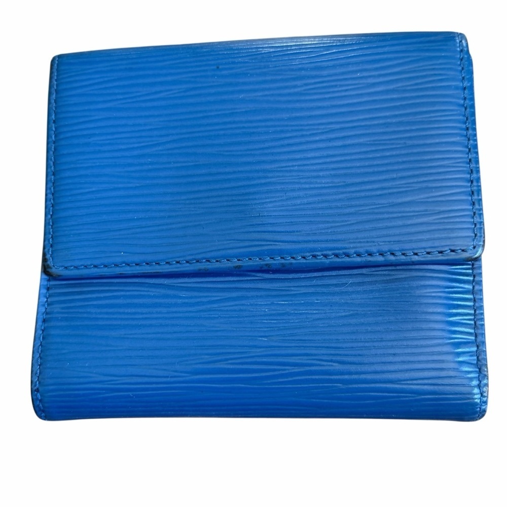 Louis Vuitton Blue Epi Elise Wallet 2007 VGUC - Picture 2 of 13